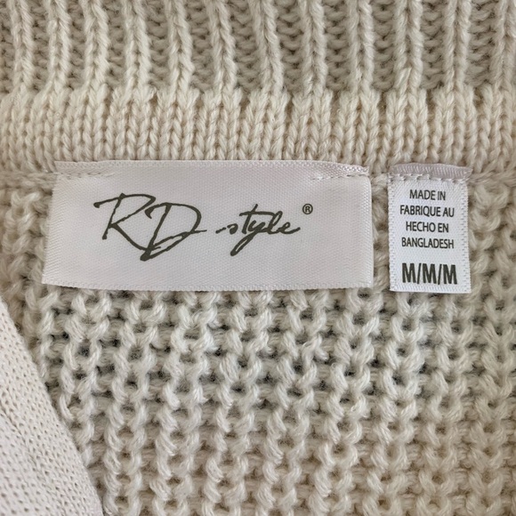 Striped Half-Zip Knit Sweater - Picture 5 of 6